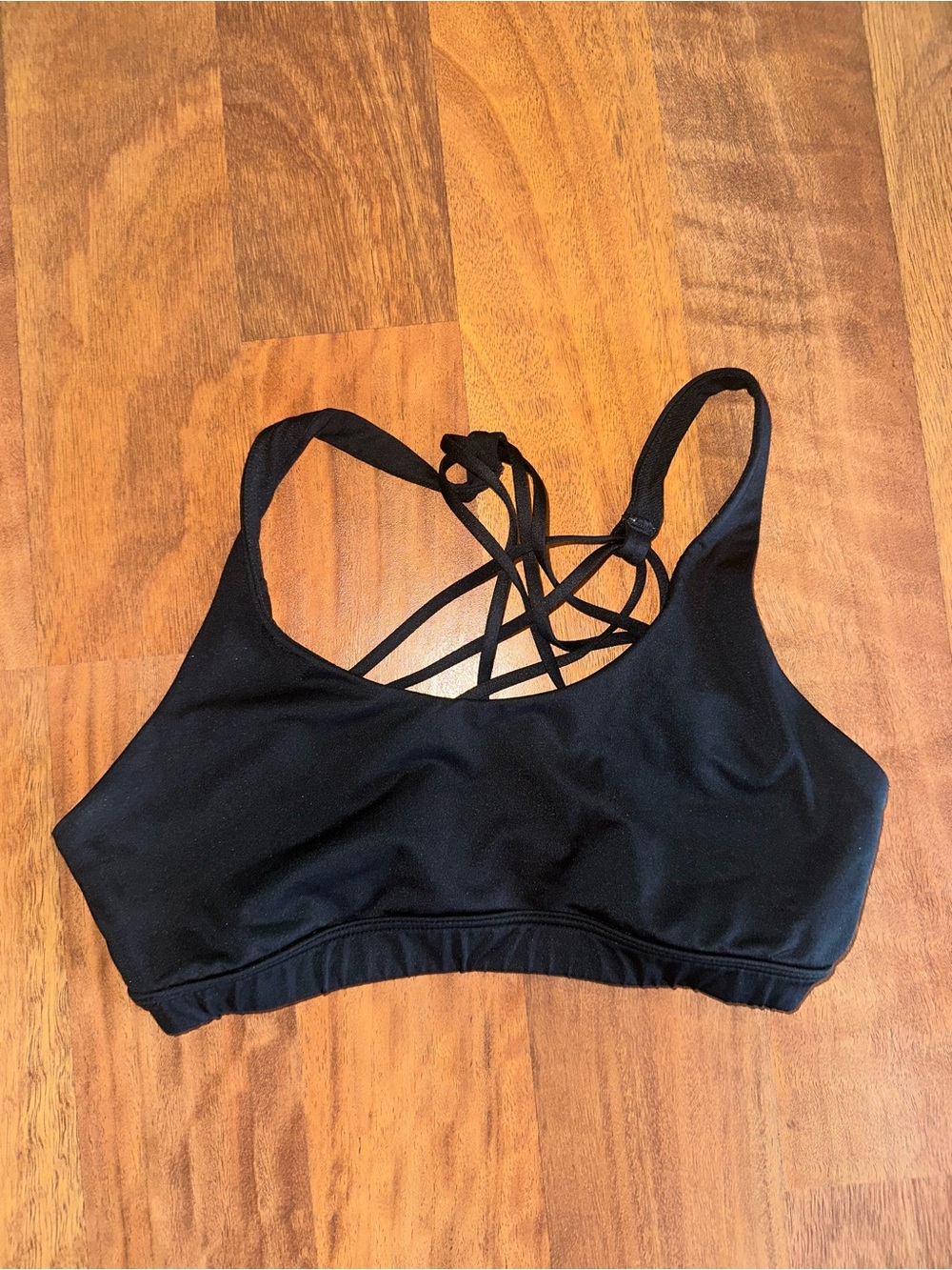 Marika Black Strappy Women's Sports Bra